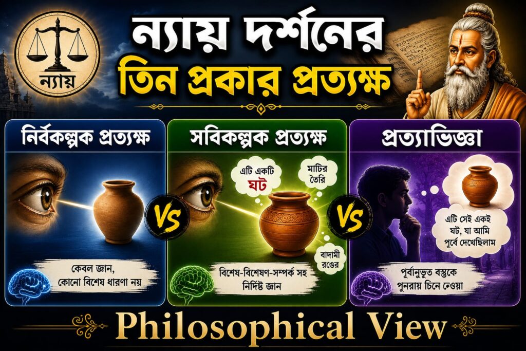 নির্বিকল্পক ও সবিকল্পক প্রত্যক্ষ 