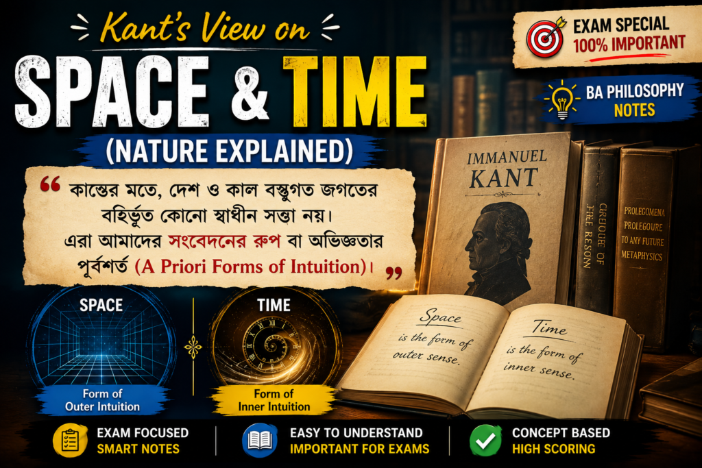 কান্টের মতে দেশ ও কাল 